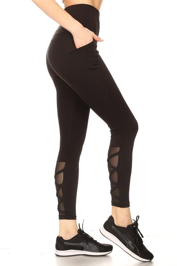 Yoga Pants with Pockets for Women Sports Leggings with Mest