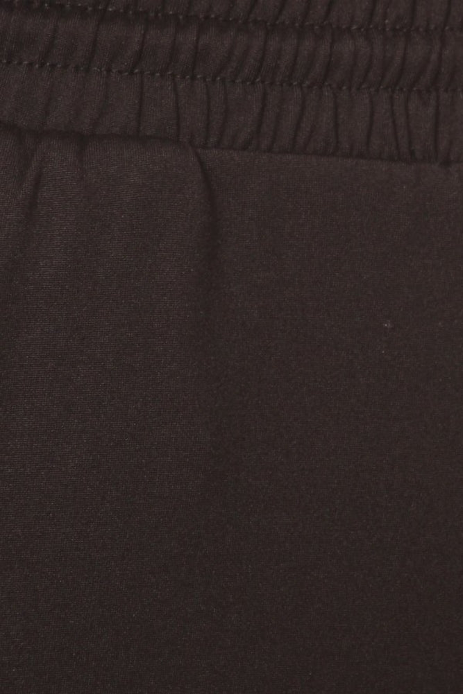 Soft Brushed Fleece Lined Sweatpants - Black