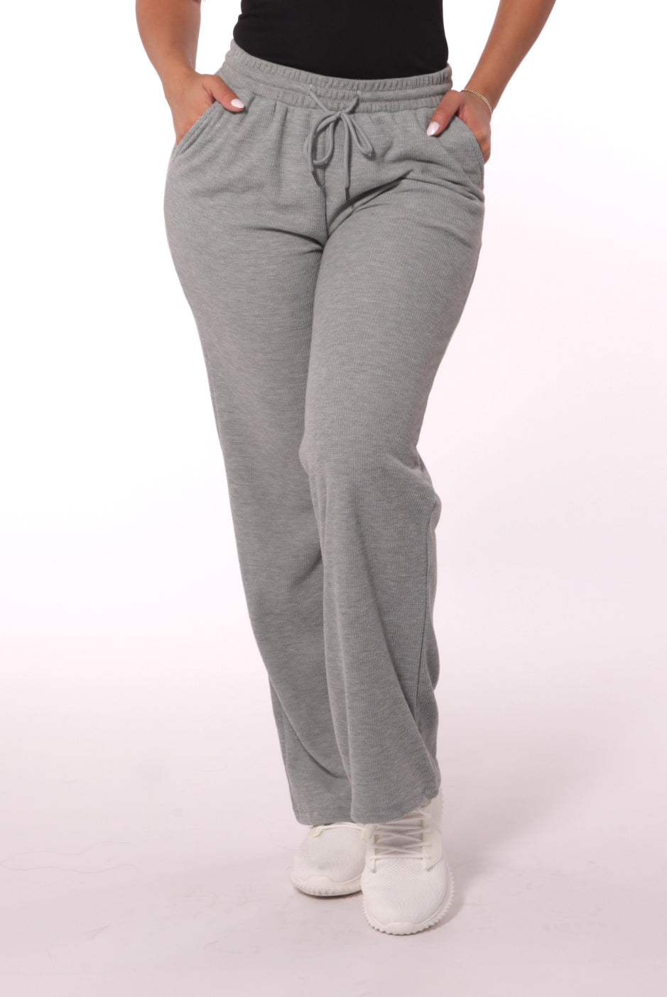 Women's Fleece Lined Pants With Pockets Straight Leg Trousers Winter  Comfort Sweatpants Loungewear