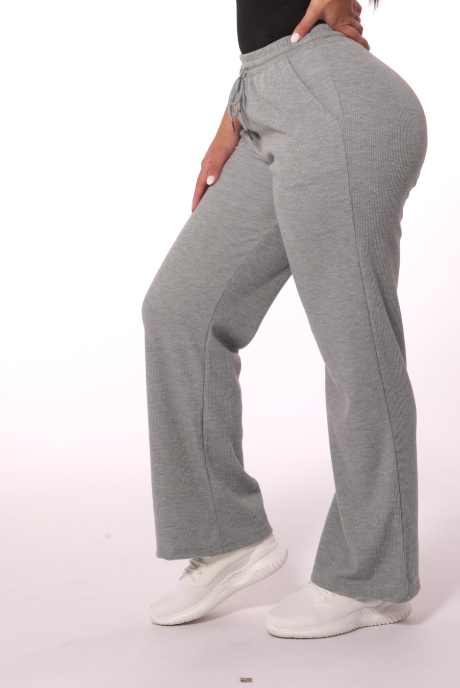 Shosho lightweight fleece lined stretchy joggers striped black white  pockets Size undefined - $18 - From Julie