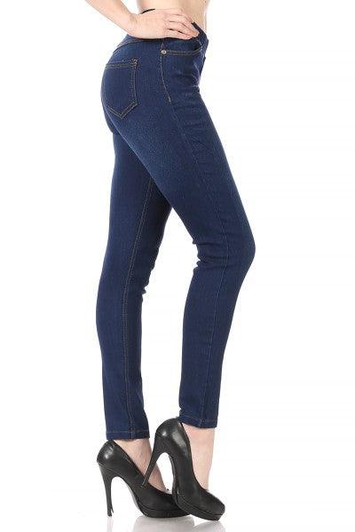 Skinny Jeans Jeggings Denim Pants - Dark Navy – SHOSHO Fashion